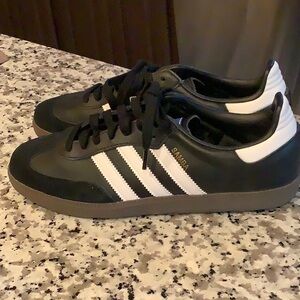 Adidas Black and White Samba Sneakers